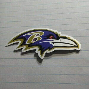 BALTIMORE  RAVENS vintage waterproof sticker...nwt..we bundle..enjoy